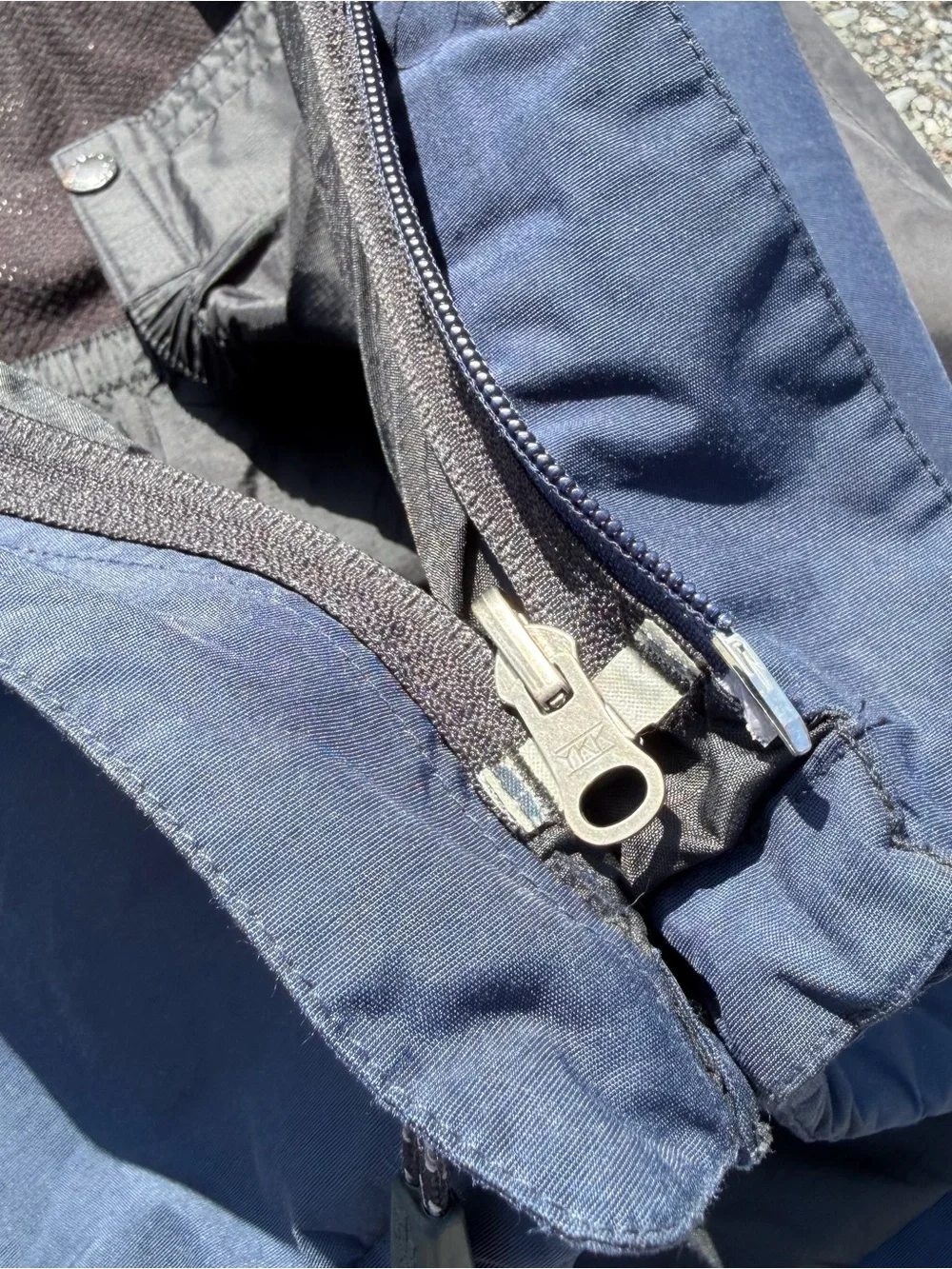The North Face Men’s Navy and Gray HyVent Large Jacket